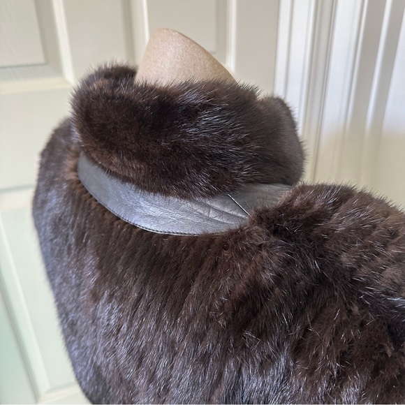 Vintage Weiss 80’s Mink & Leather Jacket or Vest - Picture 10 of 15